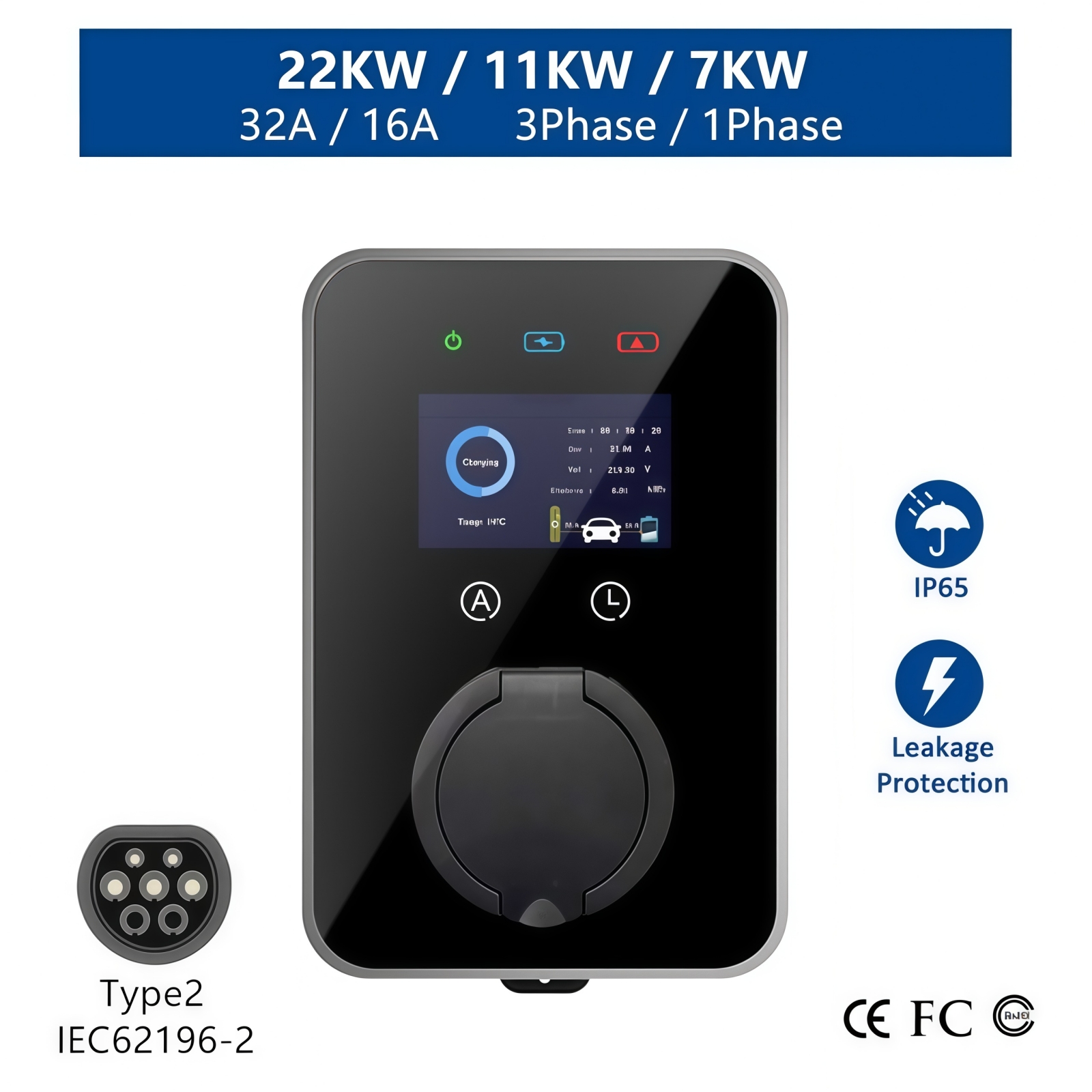 New EV Charger Type 2 EVSE Wal - مراجعة Ev Charger Wallbox وسعره