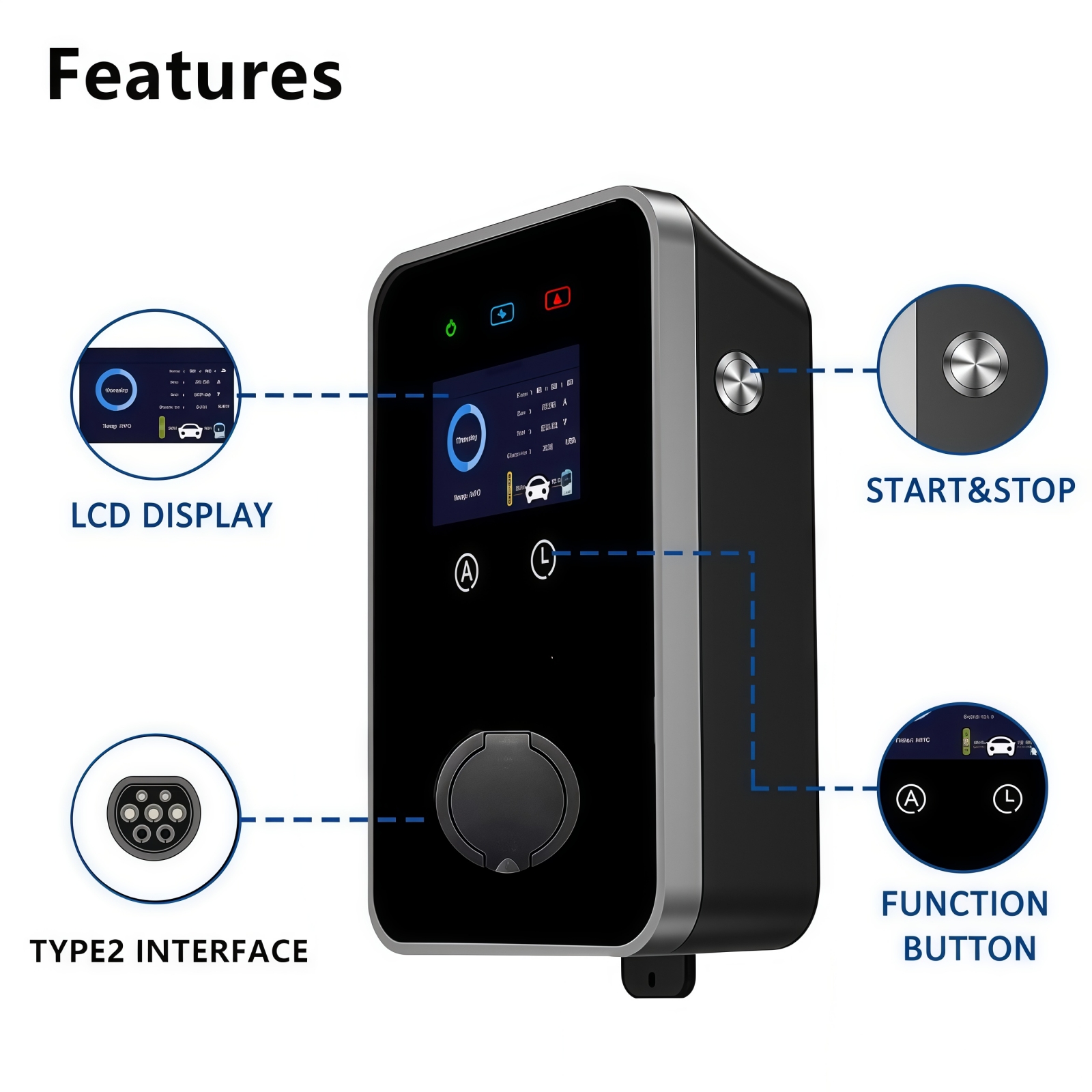 New EV Charger Type 2 EVSE Wal - مراجعة Ev Charger Wallbox وسعره