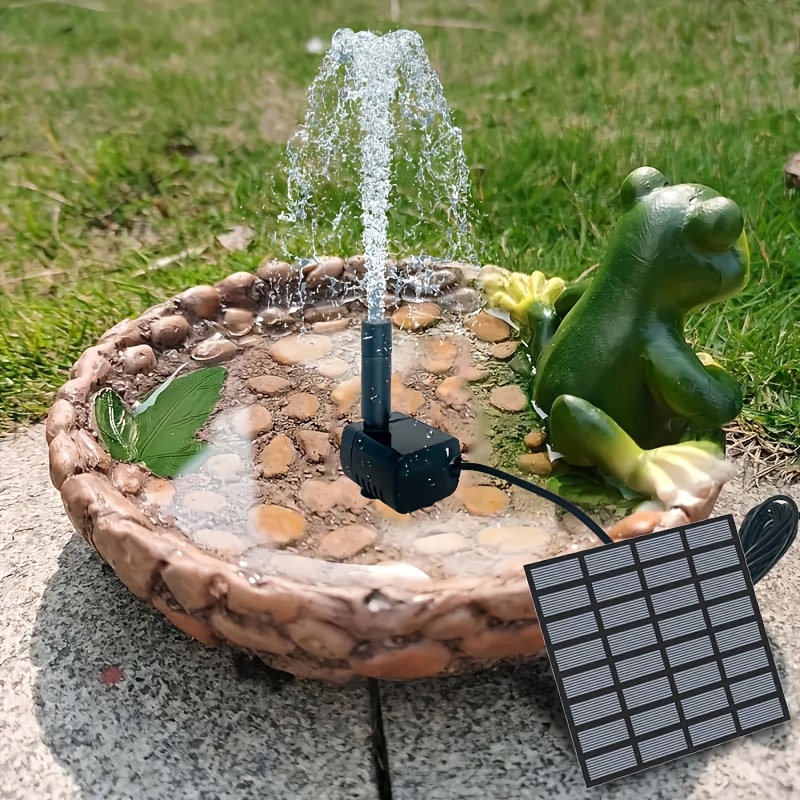 Solar Fountain with 6 Nozzles  - مراجعة Solar Pool Pump Kit وسعره