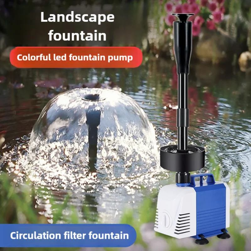 110V 220V Fish pond fountain p - مراجعة Solar Pool Pump Kit وسعره