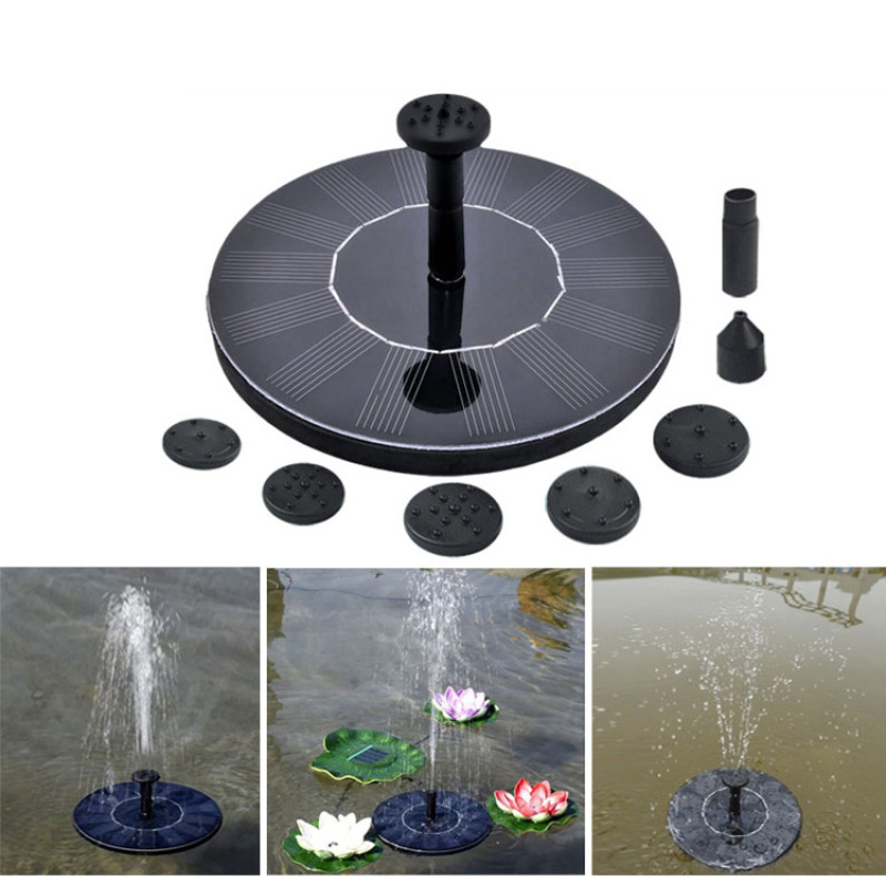 16CM Colorful Solar Small Foun - مراجعة Solar Pool Pump Kit وسعره