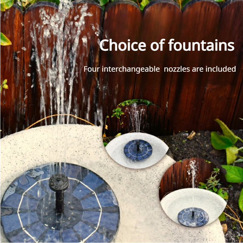 16CM Colorful Solar Small Foun - مراجعة Solar Pool Pump Kit وسعره