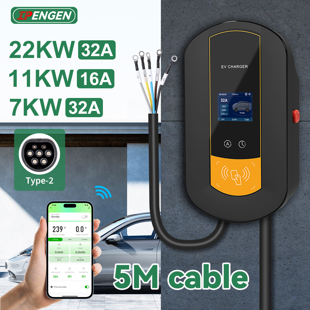 IPENGEN Type2 EV Charging Stat - مراجعة Ev Charger Wallbox وسعره
