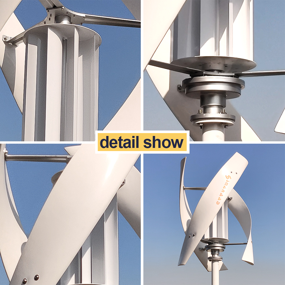 2000W 2KW Vertical Axis Wind T - مراجعة Wind Solar Hybrid Kit وسعره
