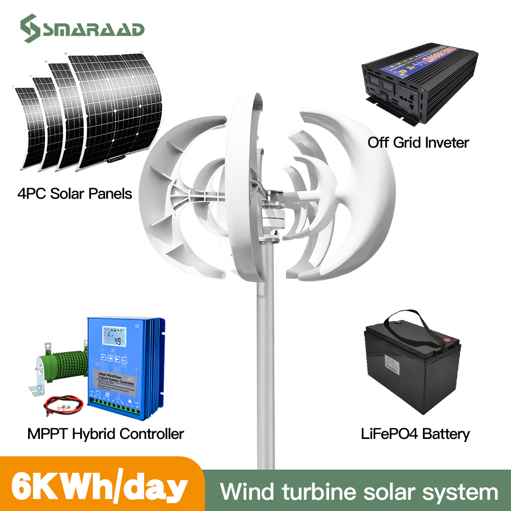 Rapid Delivery Of 3000W 24V 48 - مراجعة Wind Solar Hybrid Kit وسعره