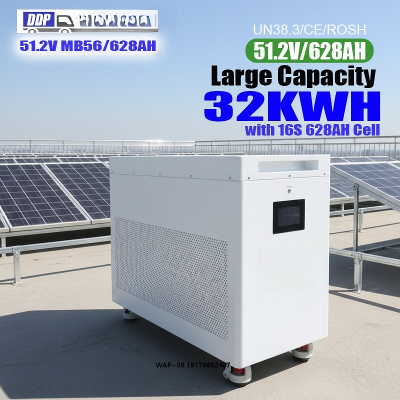QSO All in One 32kwh 51.2V 628 - مراجعة Lifepo4 Battery Pack وسعره
