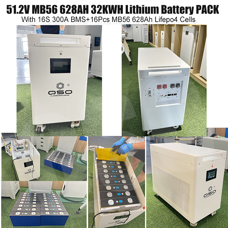 QSO All in One 32kwh 51.2V 628 - مراجعة Lifepo4 Battery Pack وسعره