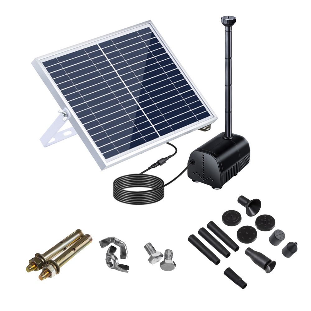 High-power Solar Landscape Fou - مراجعة Solar Pool Pump Kit وسعره