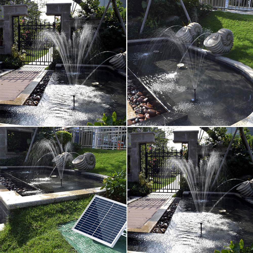 High-power Solar Landscape Fou - مراجعة Solar Pool Pump Kit وسعره