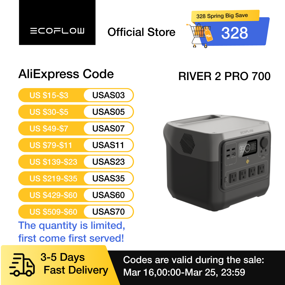 ECOFLOW Solar Generator RIVER  - مراجعة Lifepo4 Battery Pack وسعره