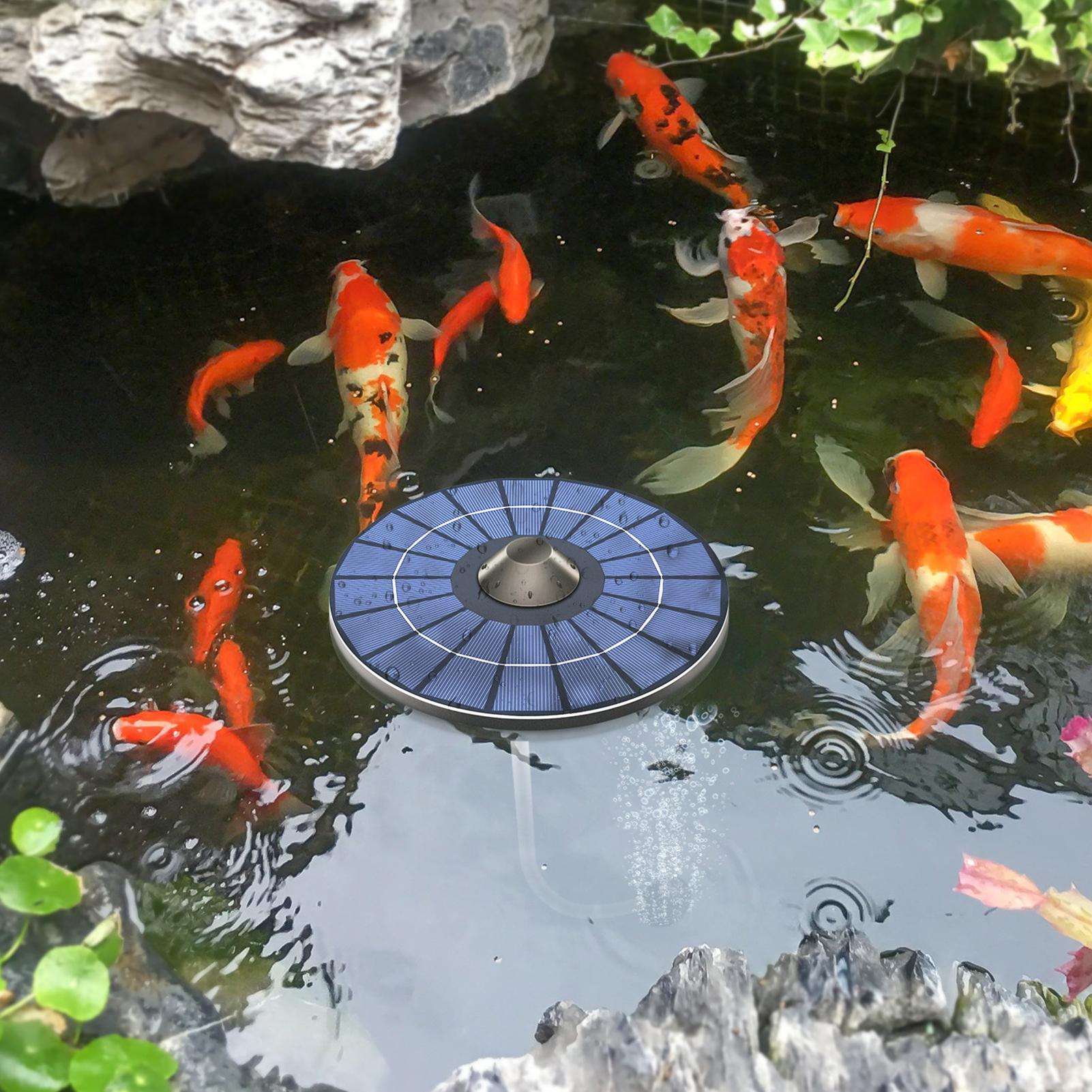 Solar-powered pond aerator pum - مراجعة Solar Pool Pump Kit وسعره