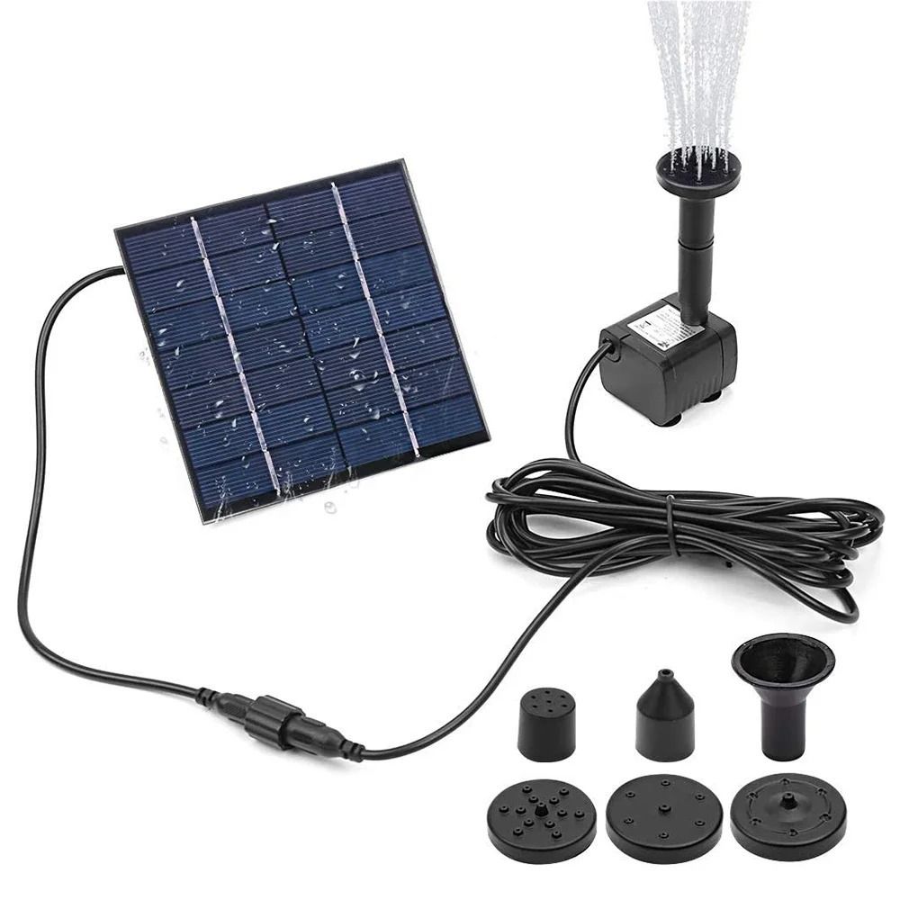 1.4W Mini Solar Fountain Pump  - مراجعة Solar Pool Pump Kit وسعره