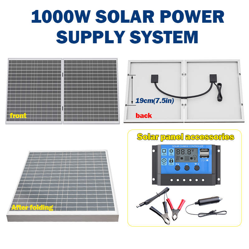 1000W Solar Panel Foldable Des - مراجعة Solar Pool Pump Kit وسعره