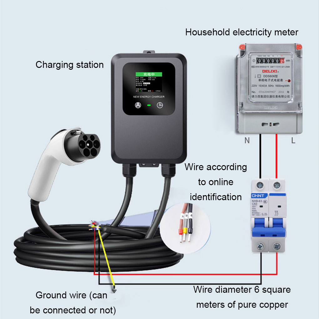 EV Charger 32A-24A-16A-8A 7KW  - مراجعة Ev Charger Wallbox وسعره