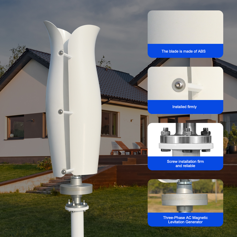 SMARAAD 3KW 5KW Vertical Wind  - مراجعة Wind Solar Hybrid Kit وسعره