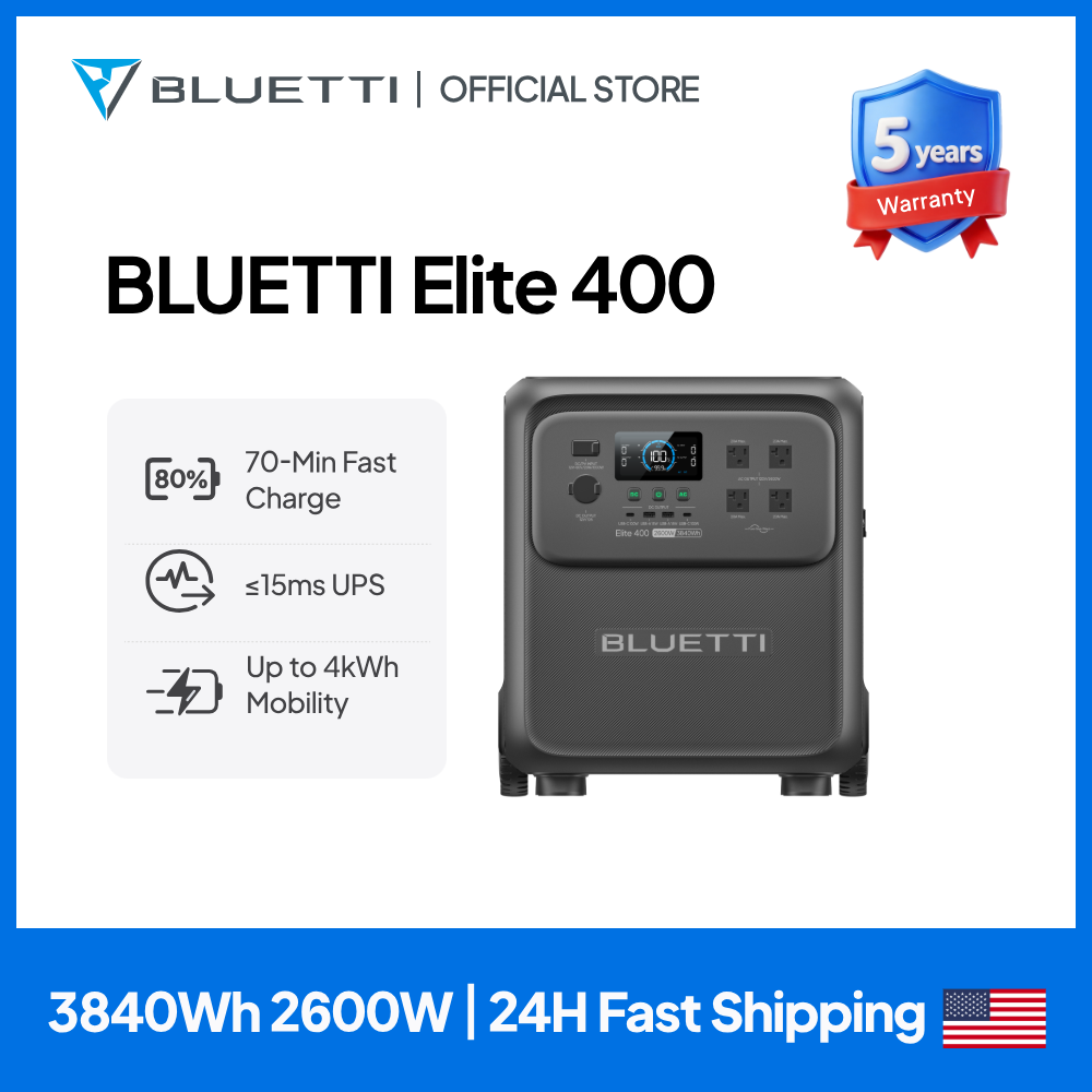 BLUETTI Elite 400 2600W 3840Wh - مراجعة Lifepo4 Battery Pack وسعره