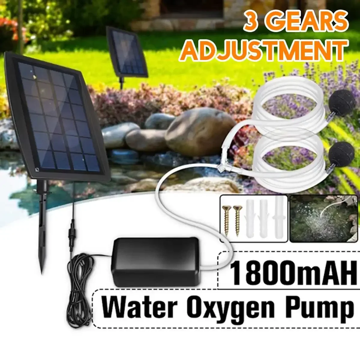 Solar Powered Oxygenator Oxyge - مراجعة Solar Pool Pump Kit وسعره