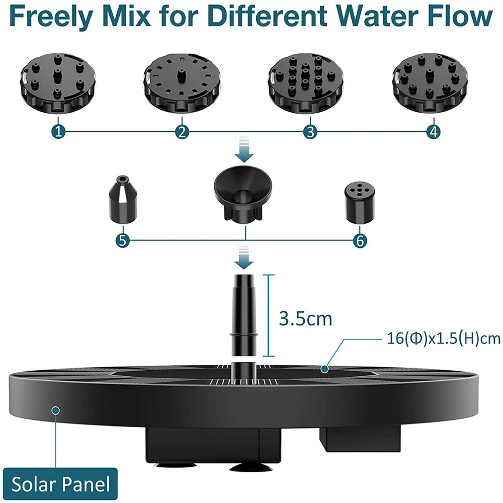 13cm Floating Solar Panel Sola - مراجعة Solar Pool Pump Kit وسعره