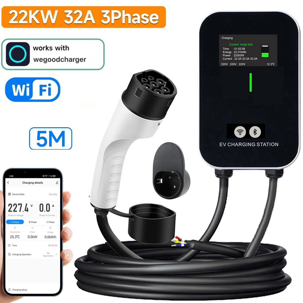 TYPE-2 Wallbox EV Charger 7KW  - مراجعة Ev Charger Wallbox وسعره