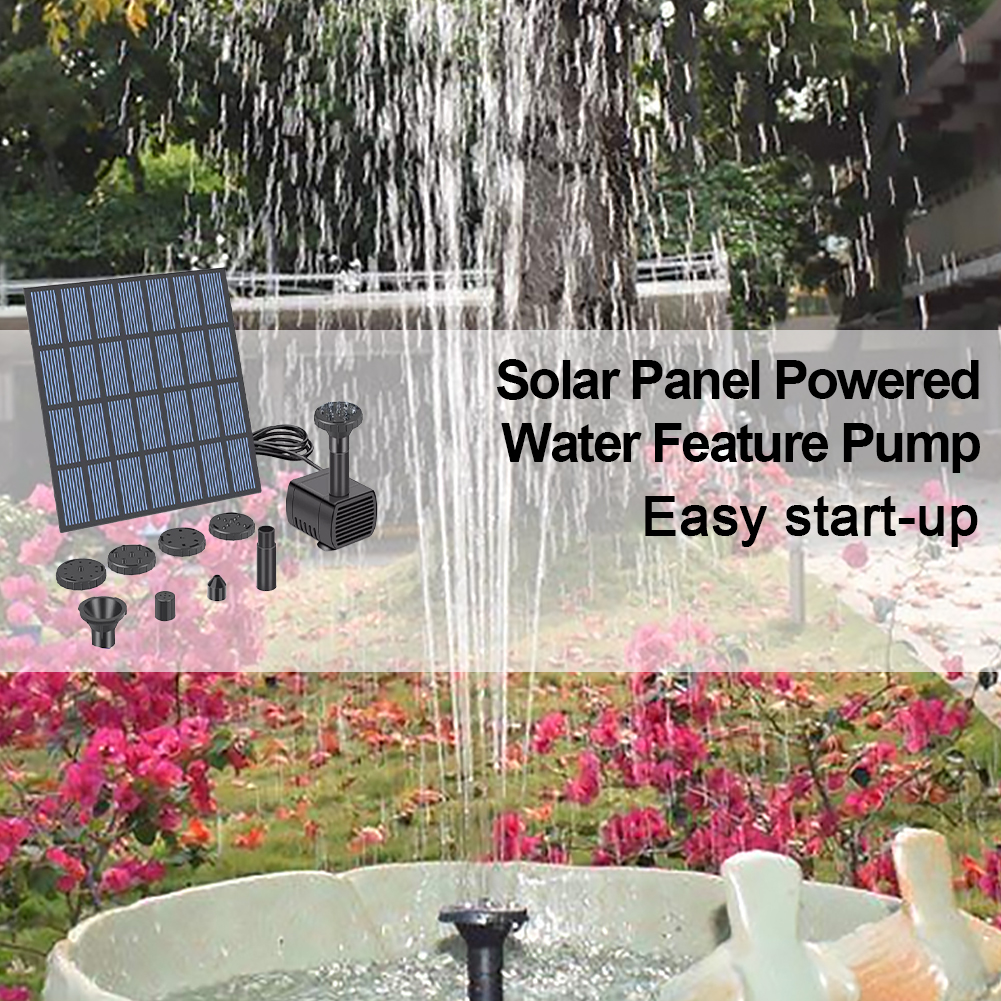 Solar Panel Powered Water Feat - مراجعة Solar Pool Pump Kit وسعره