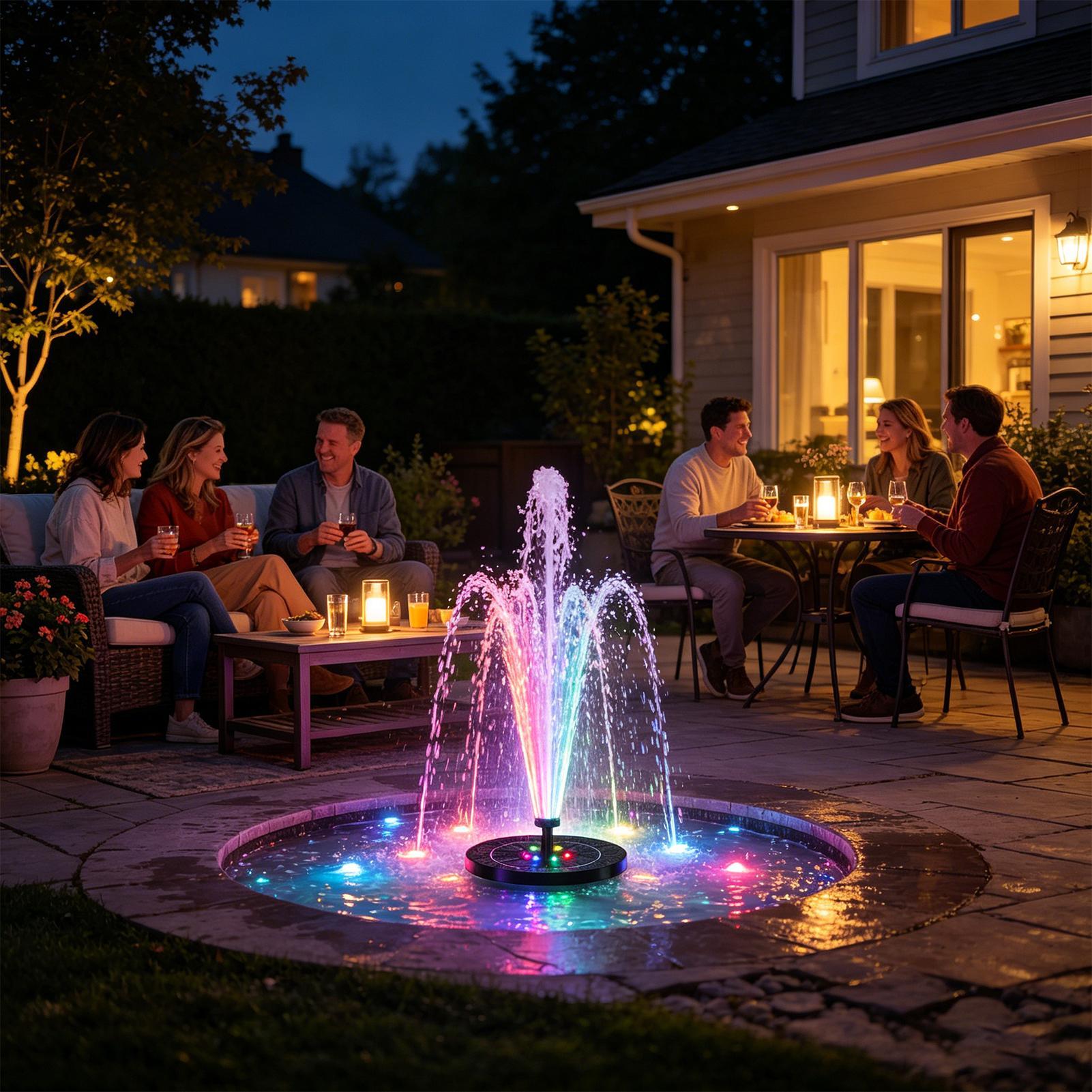 Floating Solar Bird Bath Fount - مراجعة Solar Pool Pump Kit وسعره