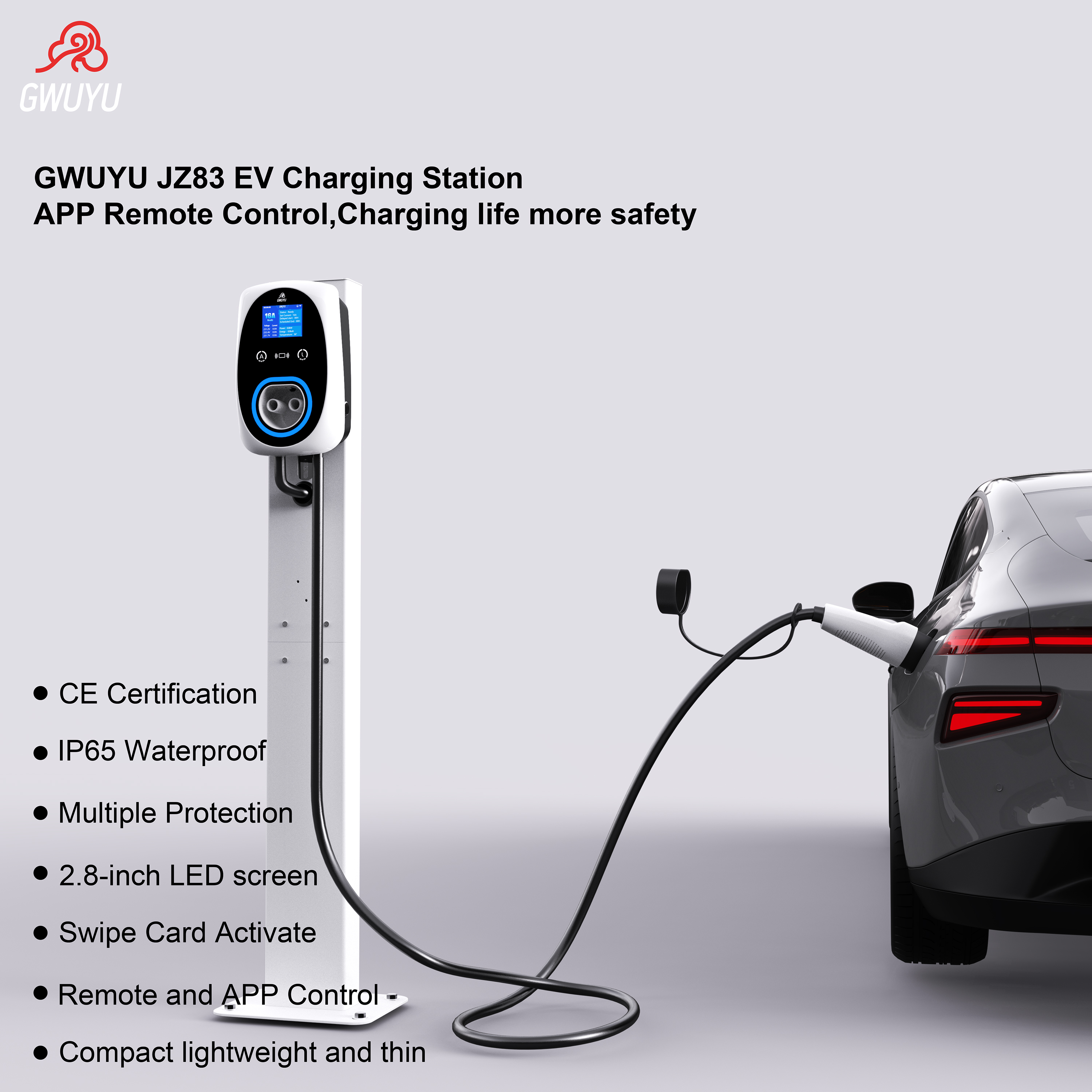 GWUYU EV Charger 32A 7.6KW Ele - مراجعة Ev Charger Wallbox وسعره