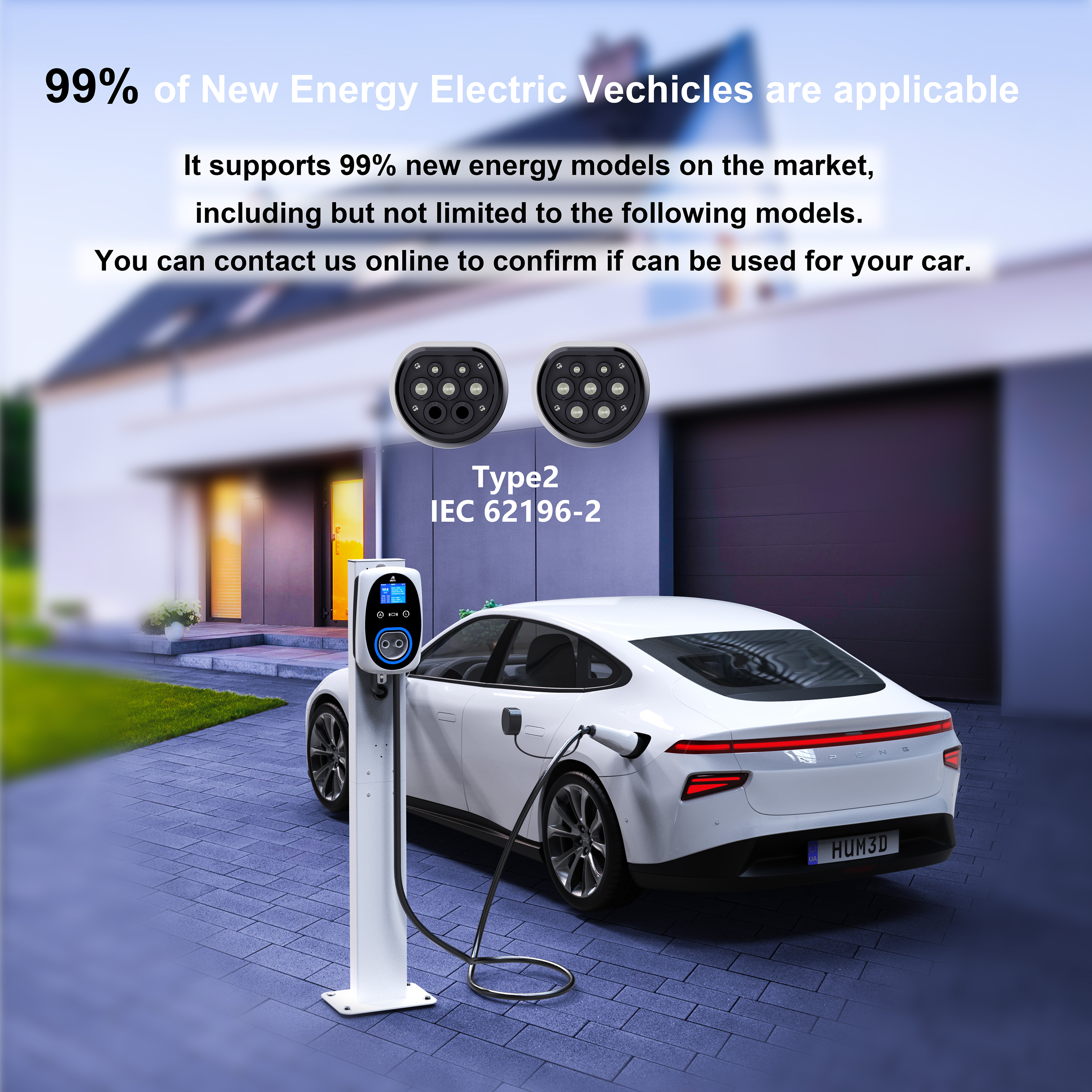 GWUYU EV Charger 32A 7.6KW Ele - مراجعة Ev Charger Wallbox وسعره