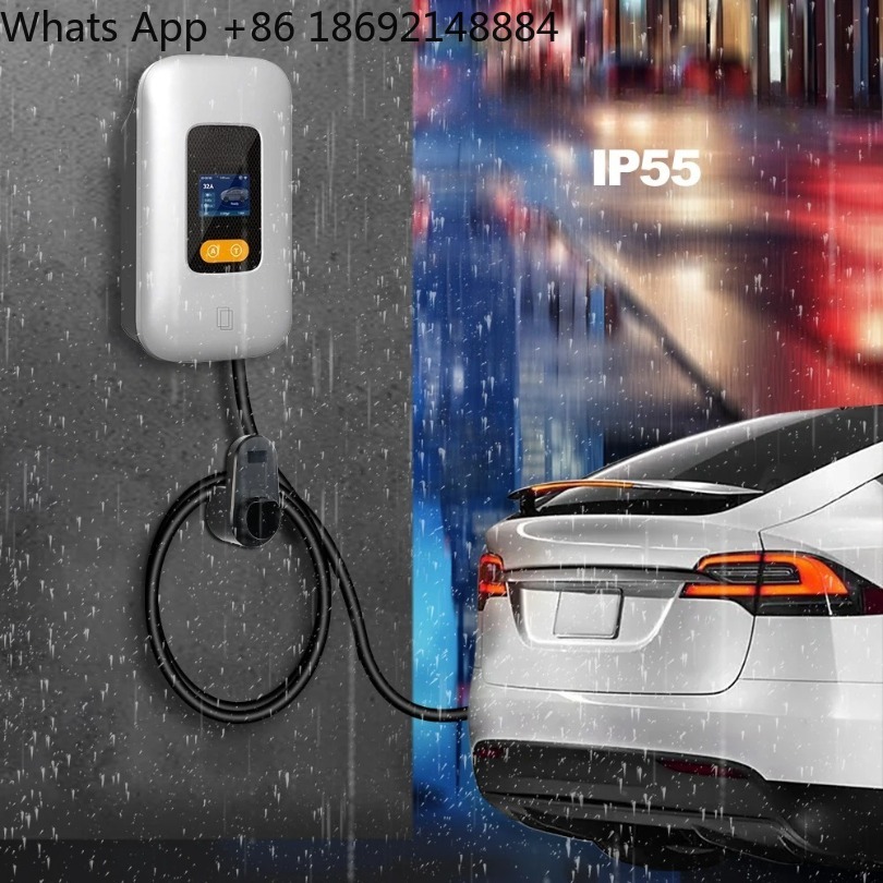 32A EV Charging Station GBT 22 - مراجعة Ev Charger Wallbox وسعره