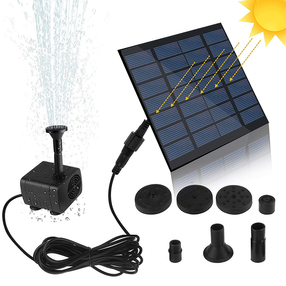 Mini Solar Fountain Pump Water - مراجعة Solar Pool Pump Kit وسعره
