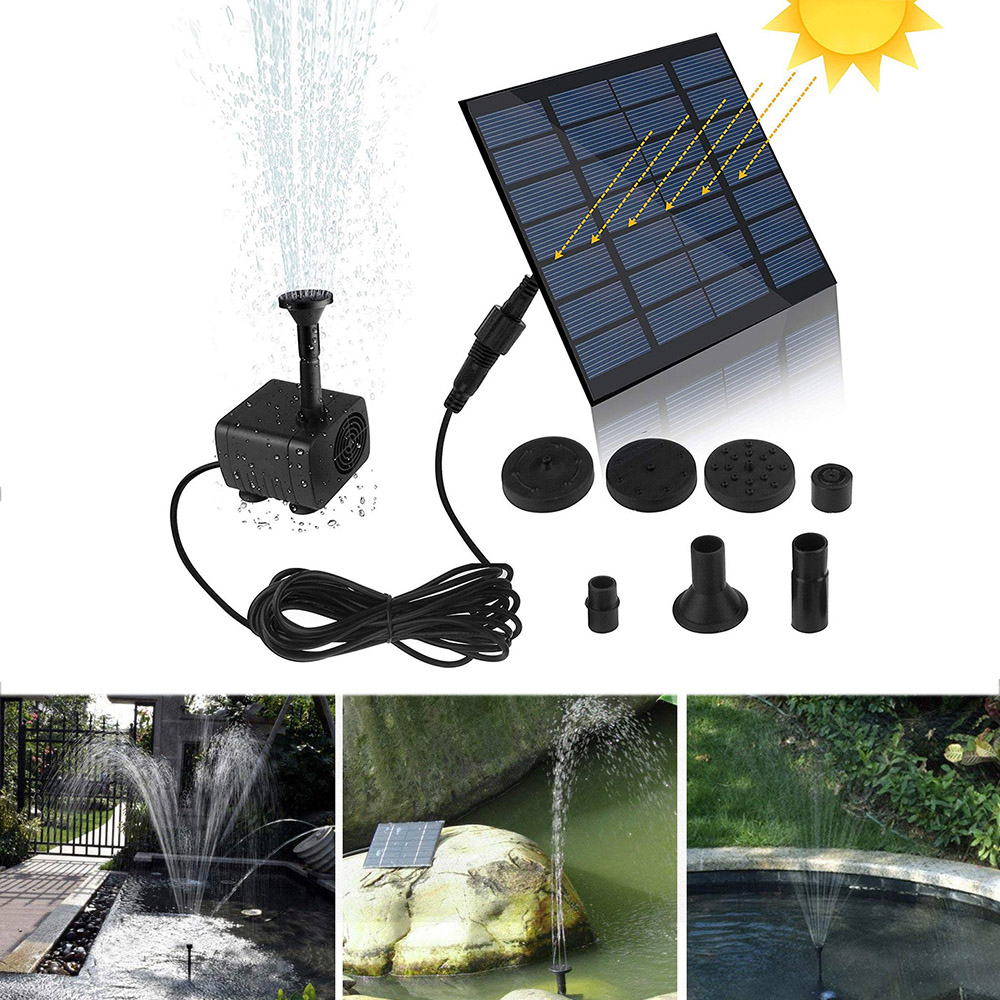 Mini Solar Fountain Pump Water - مراجعة Solar Pool Pump Kit وسعره
