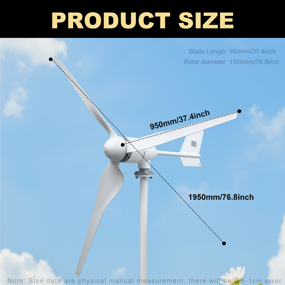 5000W 5KW Horizontal Axis Wind - مراجعة Wind Solar Hybrid Kit وسعره