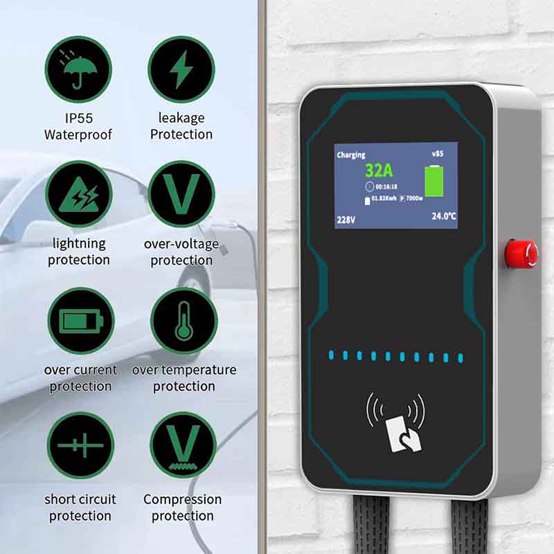 WUFEN EVSE Wallbox EV Car Char - مراجعة Ev Charger Wallbox وسعره