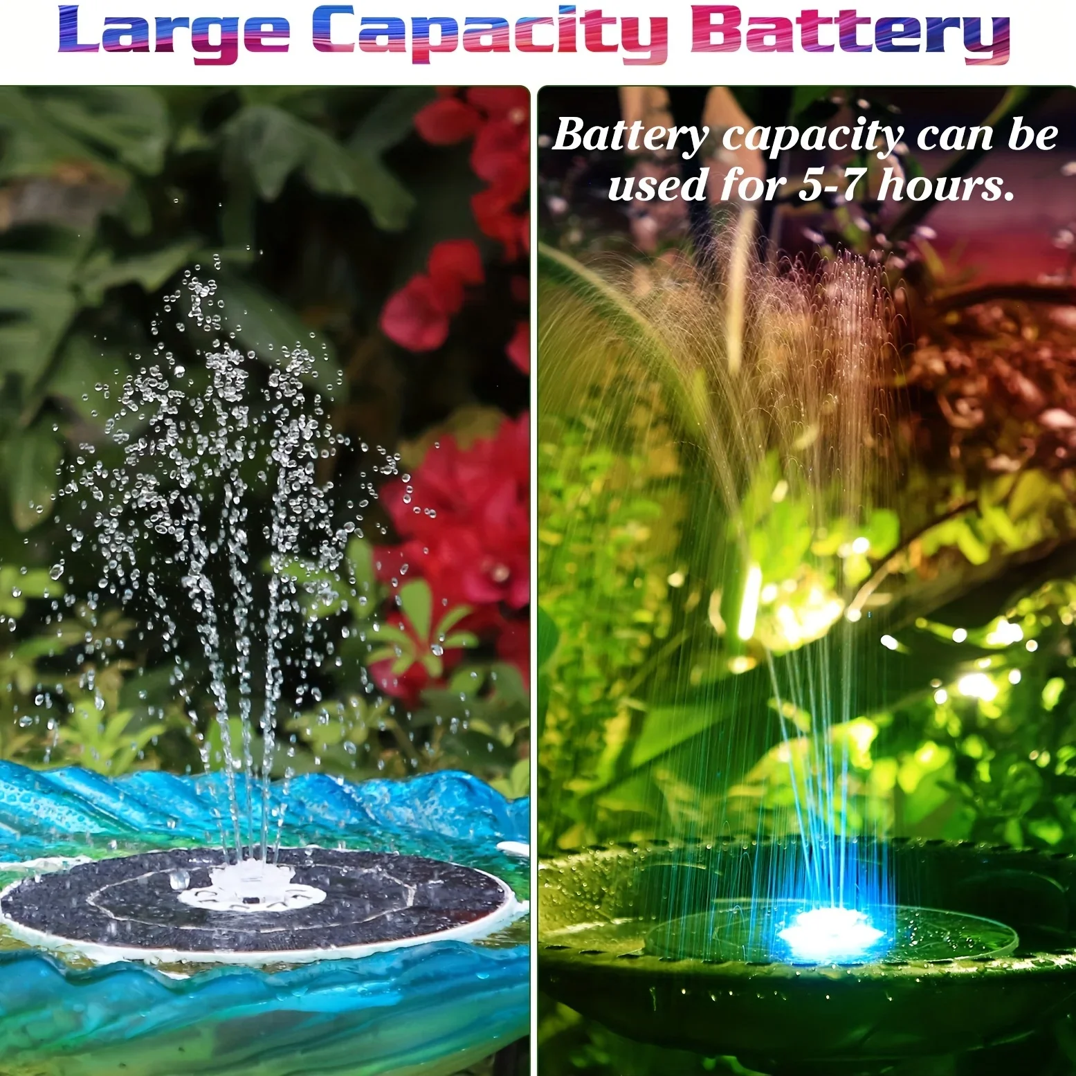 6.5W LED Solar Fountain Pump w - مراجعة Solar Pool Pump Kit وسعره